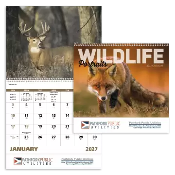 Wildlife Portraits Wall Calendar - Spiral